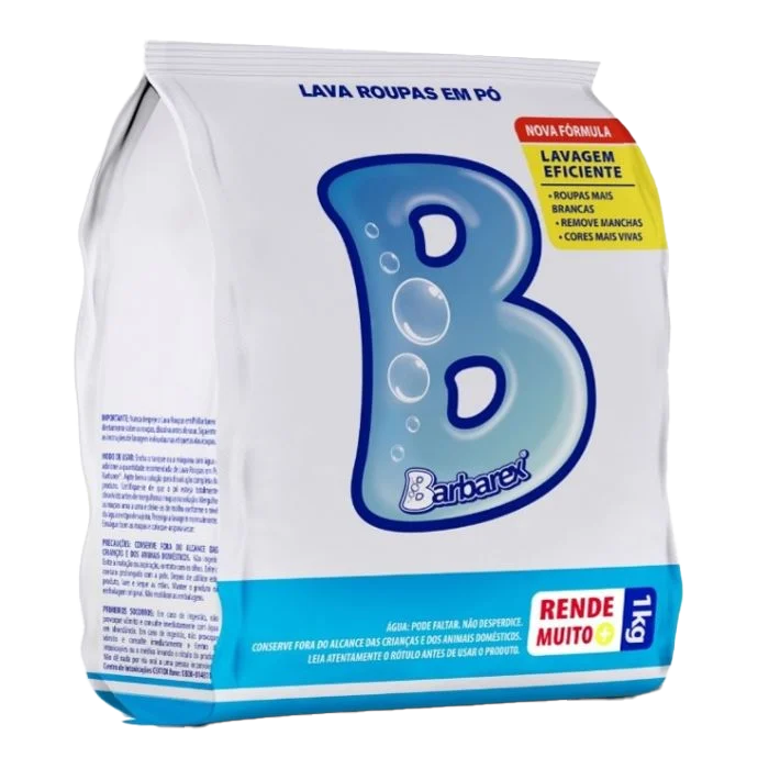 Lava Roupas em Pó 1Kg - Barbarex