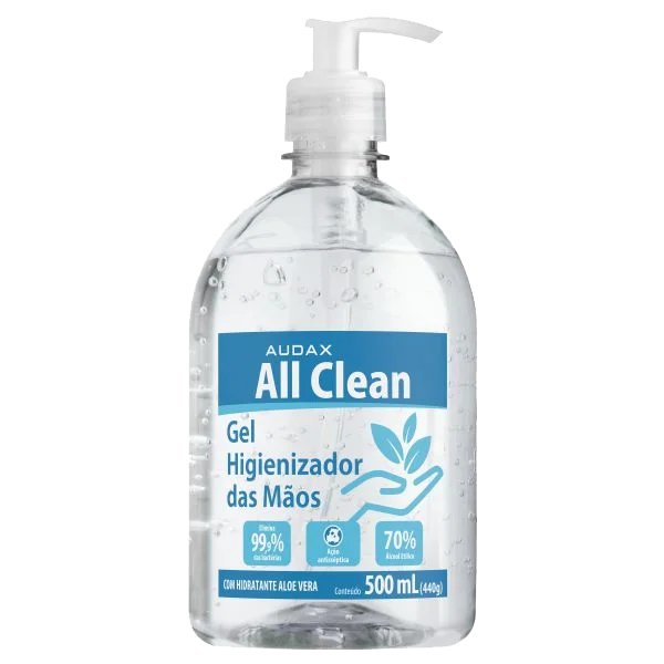 Álcool em Gel 70° com Pump 500ml - Audax
