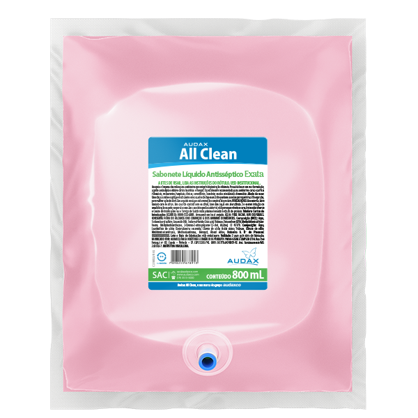 Sabonete Líquido Antisséptico All Clean 800ml Refil - Audax