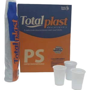 Copos Descartáveis 300ml - CX c/ 2000 Un - Totalplast