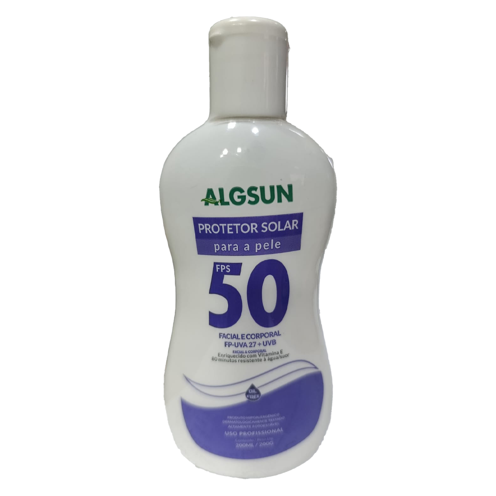 Protetor Solar FPS 50 200ml - AlgSun