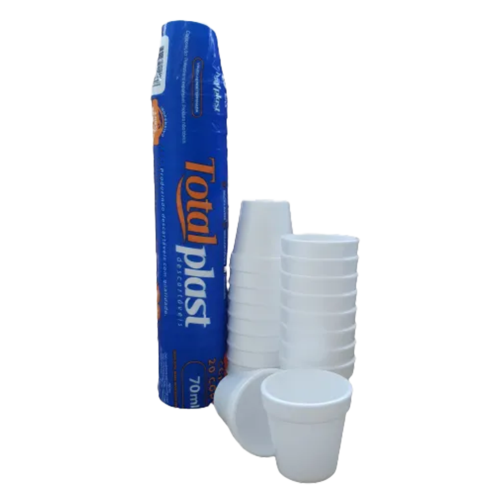 Copos Térmicos 70ml PCT c/ 50 Un - Totalplast